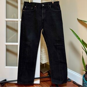 Levi's Men's 505 W38 L 32 Black Jeans